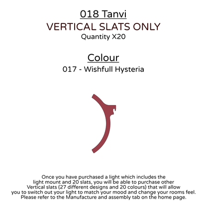 Ceiling Light - Vertical Slats - 018 Tanvi