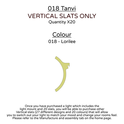 Ceiling Light - Vertical Slats - 018 Tanvi
