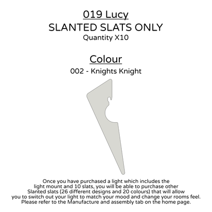 Ceiling Light - Slanted Slats - 019 Lucy
