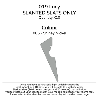 Ceiling Light - Slanted Slats - 019 Lucy