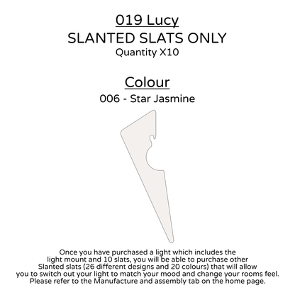 Ceiling Light - Slanted Slats - 019 Lucy