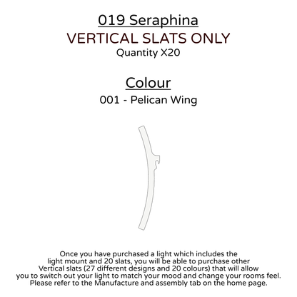 Ceiling Light - Vertical Slats - 019 Seraphina