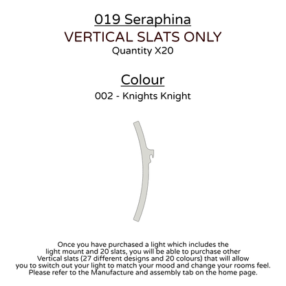 Ceiling Light - Vertical Slats - 019 Seraphina