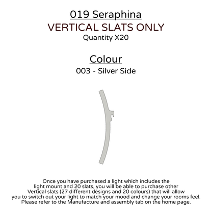 Ceiling Light - Vertical Slats - 019 Seraphina