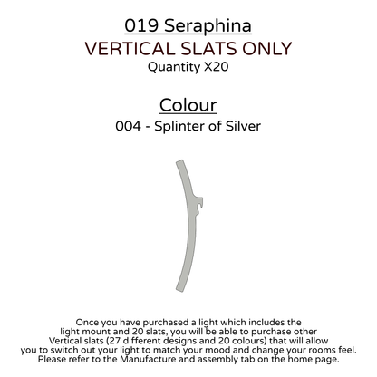 Ceiling Light - Vertical Slats - 019 Seraphina