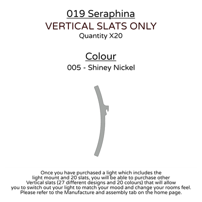 Ceiling Light - Vertical Slats - 019 Seraphina