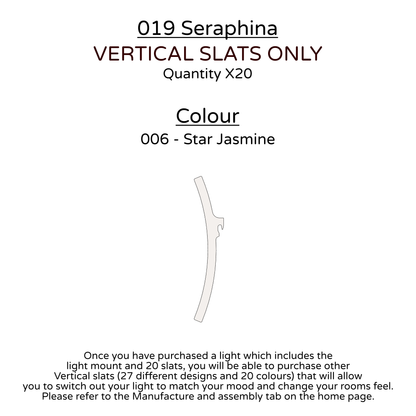 Ceiling Light - Vertical Slats - 019 Seraphina