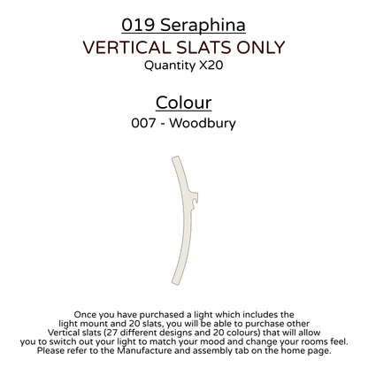 Ceiling Light - Vertical Slats - 019 Seraphina