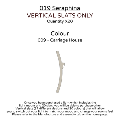 Ceiling Light - Vertical Slats - 019 Seraphina