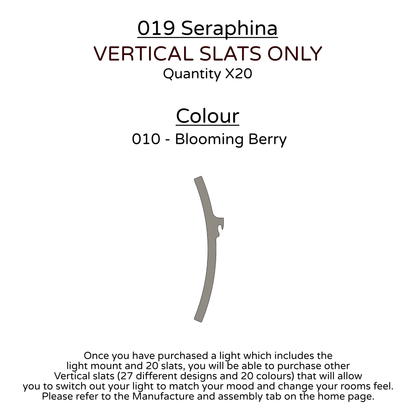 Ceiling Light - Vertical Slats - 019 Seraphina