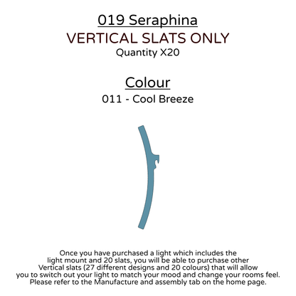 Ceiling Light - Vertical Slats - 019 Seraphina