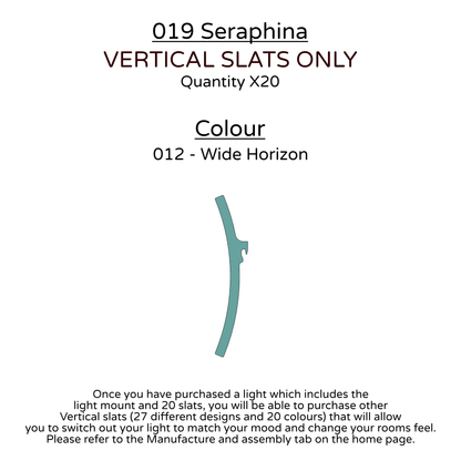 Ceiling Light - Vertical Slats - 019 Seraphina