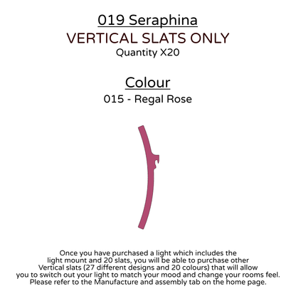 Ceiling Light - Vertical Slats - 019 Seraphina