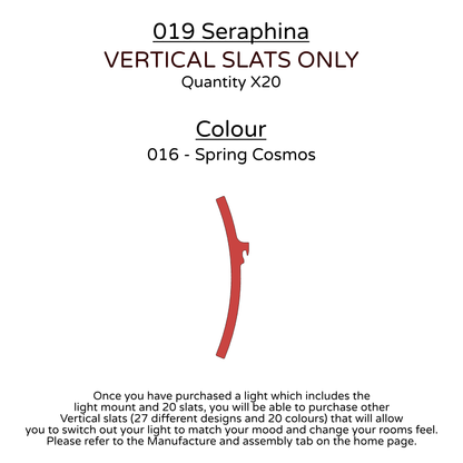 Ceiling Light - Vertical Slats - 019 Seraphina