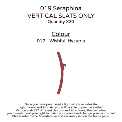 Ceiling Light - Vertical Slats - 019 Seraphina