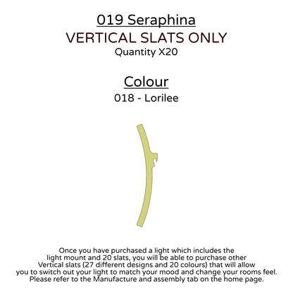 Ceiling Light - Vertical Slats - 019 Seraphina