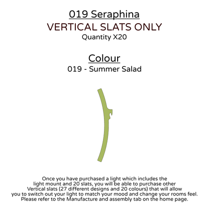 Ceiling Light - Vertical Slats - 019 Seraphina