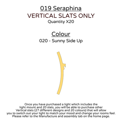 Ceiling Light - Vertical Slats - 019 Seraphina
