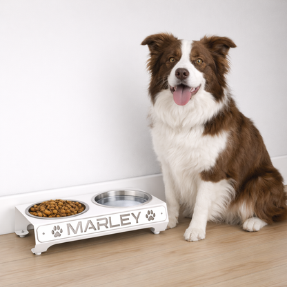 Dog - Personalized Bowl Stand - Large