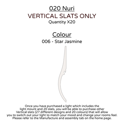 Ceiling Light - Vertical Slats - 020 Nuri
