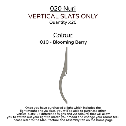 Ceiling Light - Vertical Slats - 020 Nuri