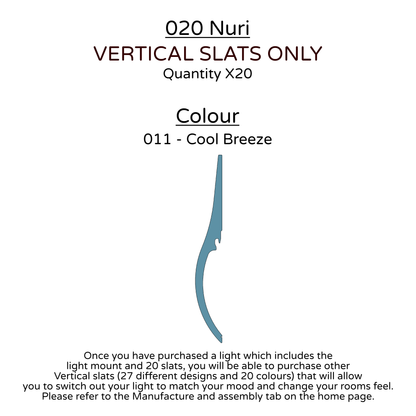 Ceiling Light - Vertical Slats - 020 Nuri