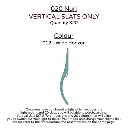 Ceiling Light - Vertical Slats - 020 Nuri