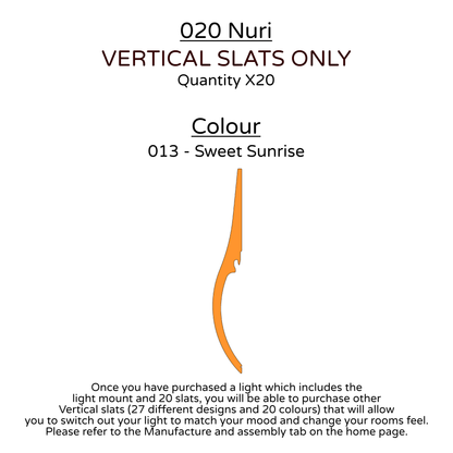 Ceiling Light - Vertical Slats - 020 Nuri