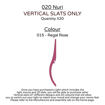 Ceiling Light - Vertical Slats - 020 Nuri