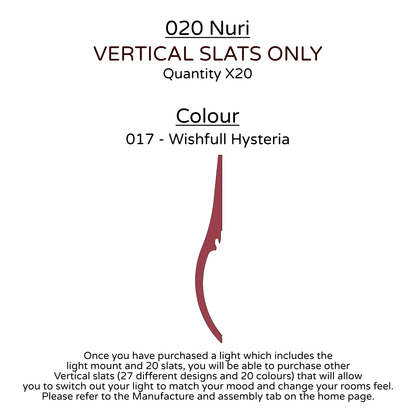 Ceiling Light - Vertical Slats - 020 Nuri