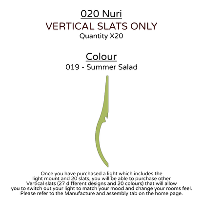 Ceiling Light - Vertical Slats - 020 Nuri