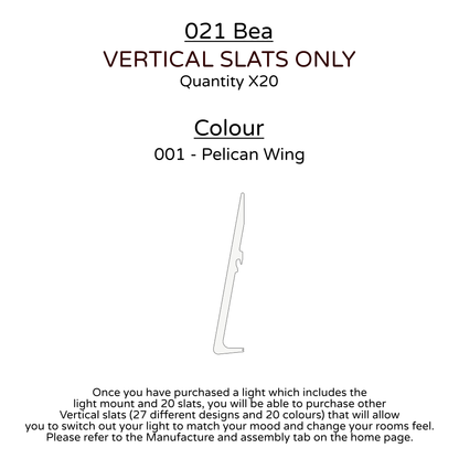 Ceiling Light - Vertical Slats - 021 Bea