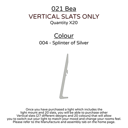 Ceiling Light - Vertical Slats - 021 Bea