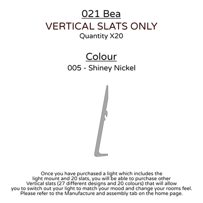 Ceiling Light - Vertical Slats - 021 Bea