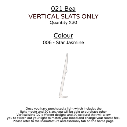 Ceiling Light - Vertical Slats - 021 Bea