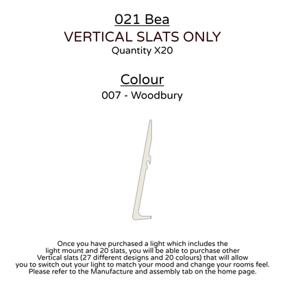 Ceiling Light - Vertical Slats - 021 Bea