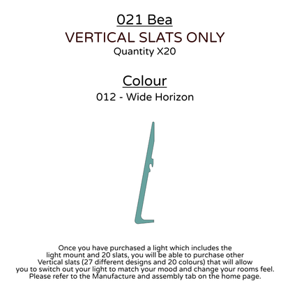 Ceiling Light - Vertical Slats - 021 Bea