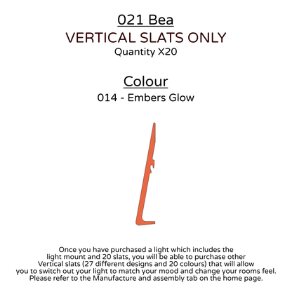 Ceiling Light - Vertical Slats - 021 Bea