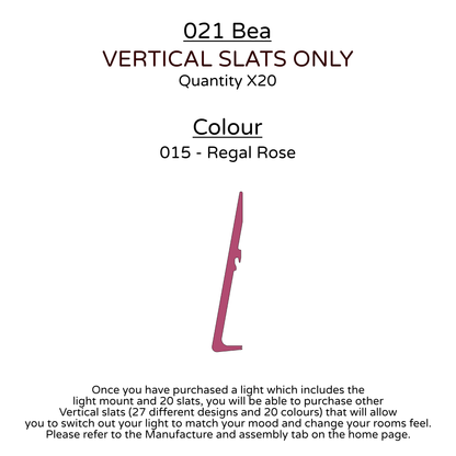 Ceiling Light - Vertical Slats - 021 Bea