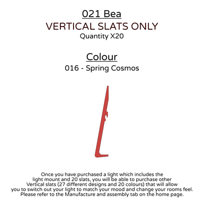 Ceiling Light - Vertical Slats - 021 Bea
