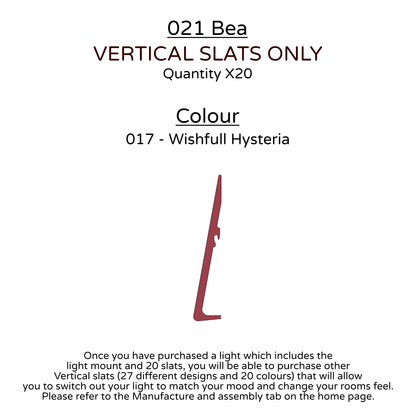 Ceiling Light - Vertical Slats - 021 Bea