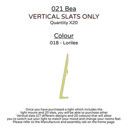 Ceiling Light - Vertical Slats - 021 Bea