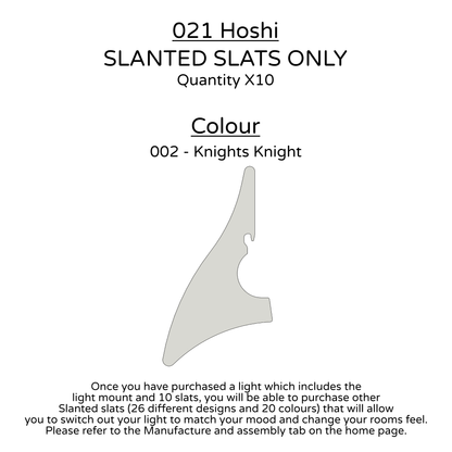 Ceiling Light - Slanted Slats - 021 Hoshi