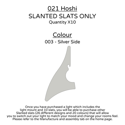 Ceiling Light - Slanted Slats - 021 Hoshi