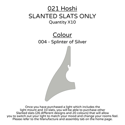 Ceiling Light - Slanted Slats - 021 Hoshi