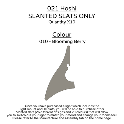 Ceiling Light - Slanted Slats - 021 Hoshi