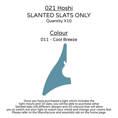Ceiling Light - Slanted Slats - 021 Hoshi