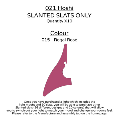 Ceiling Light - Slanted Slats - 021 Hoshi