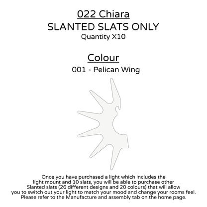 Ceiling Light - Slanted Slats - 022 Chiara