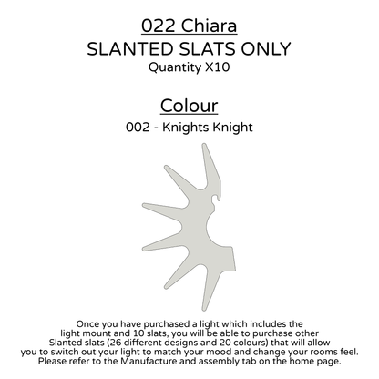 Ceiling Light - Slanted Slats - 022 Chiara